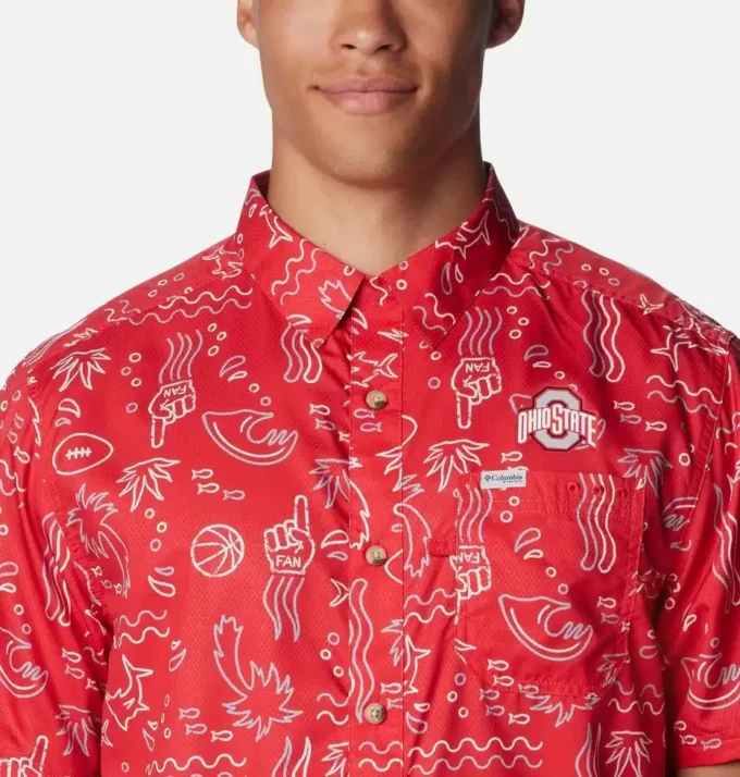 Camisa Collegiate PFG Super Slack Tide™ para hombre – Ohio State Camisa Collegiate PFG Super Slack Tide™ para hombre – Ohio State