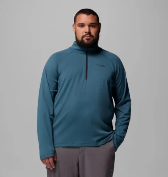Camisa con media cremallera DriVenture™ para hombre – Talla grande
