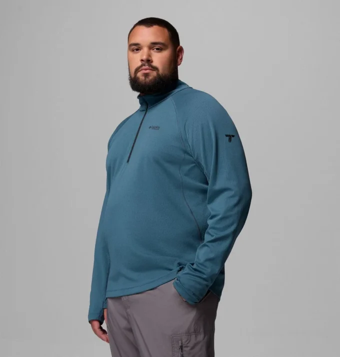 Camisa con media cremallera DriVenture™ para hombre – Talla grande Camisa con media cremallera DriVenture™ para hombre – Talla grande
