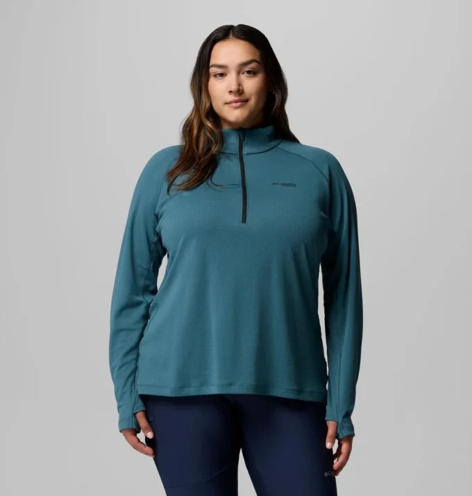 Camisa con media cremallera DriVenture™ para mujer – Tallas grandes Camisa con media cremallera DriVenture™ para mujer – Tallas grandes