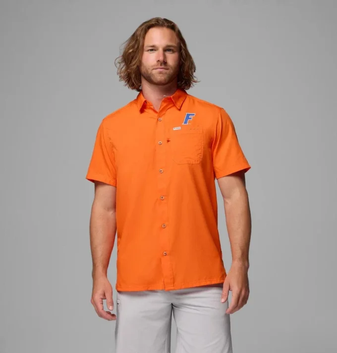 Camisa de campamento PFG Slack Tide™ para hombre – Florida Camisa de campamento PFG Slack Tide™ para hombre – Florida