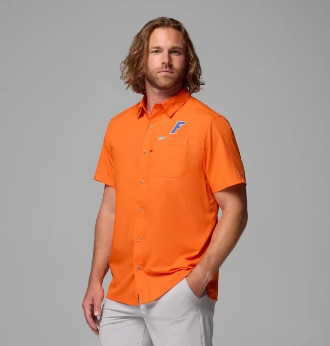 Camisa de campamento PFG Slack Tide™ para hombre – Florida Camisa de campamento PFG Slack Tide™ para hombre – Florida