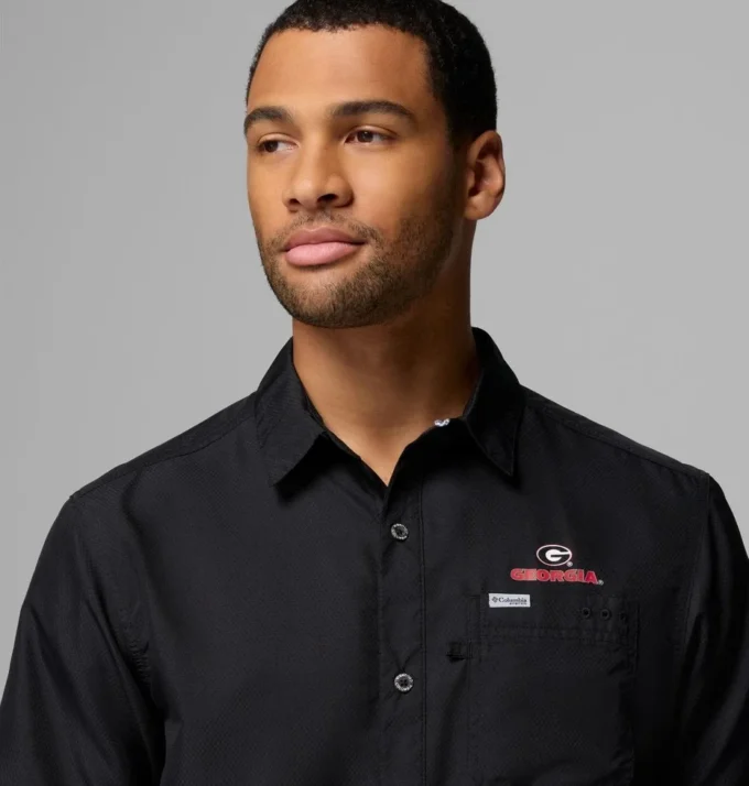 Camisa de campamento PFG Slack Tide™ para hombre – Georgia Camisa de campamento PFG Slack Tide™ para hombre – Georgia