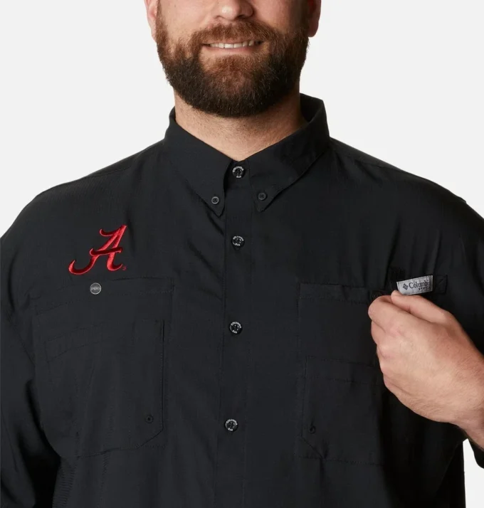 Camisa de manga corta Collegiate PFG Tamiami™ para hombre – Talla grande – Alabama