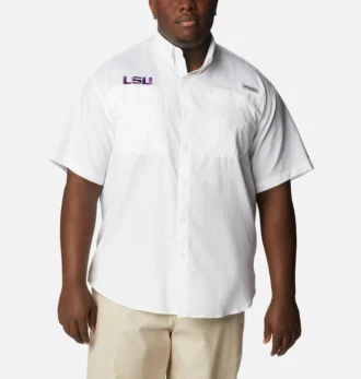 Camisa de manga corta Collegiate PFG Tamiami™ para hombre – Talla grande – LSU
