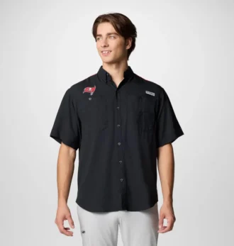 Camisa de manga corta con bloques de color PFG Tamiami™ para hombre – Tampa Bay Buccaneers