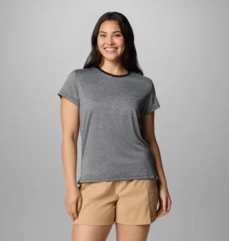 Camisa de manga corta con cuello redondo para mujer BlueVista Hill™