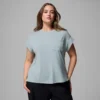 Camisa de manga corta Daniela Falls™ para mujer – Tallas grandes Camisa de manga corta Daniela Falls™ para mujer – Tallas grandes