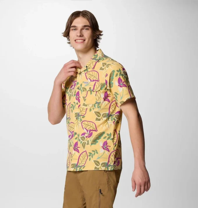 Camisa de manga corta estampada Men Tech Trail™ Utility Camisa de manga corta estampada Men Tech Trail™ Utility