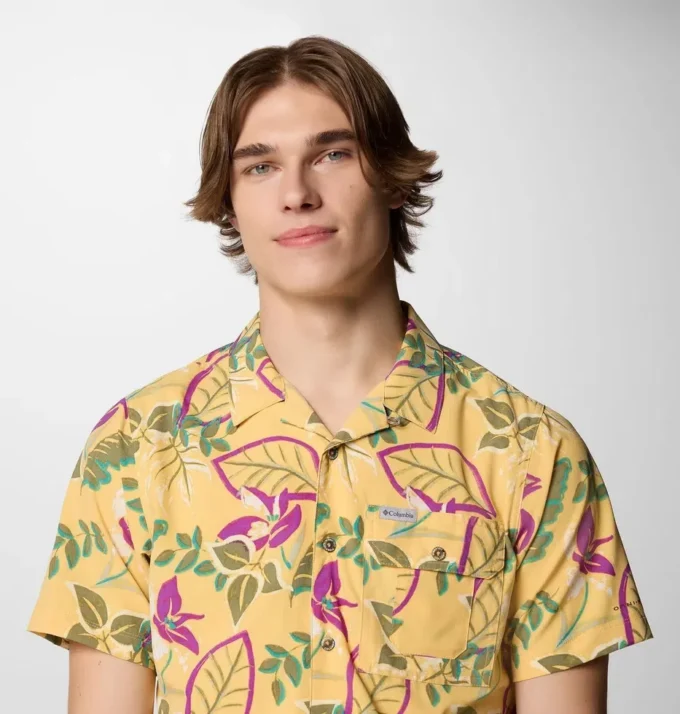 Camisa de manga corta estampada Men Tech Trail™ Utility Camisa de manga corta estampada Men Tech Trail™ Utility