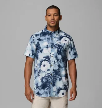 Camisa de manga corta estampada Rapid Rivers™ para hombre
