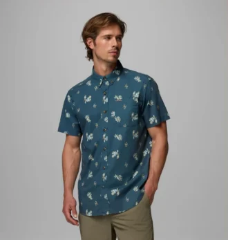 Camisa de manga corta estampada Rapid Rivers™ para hombre – Tall