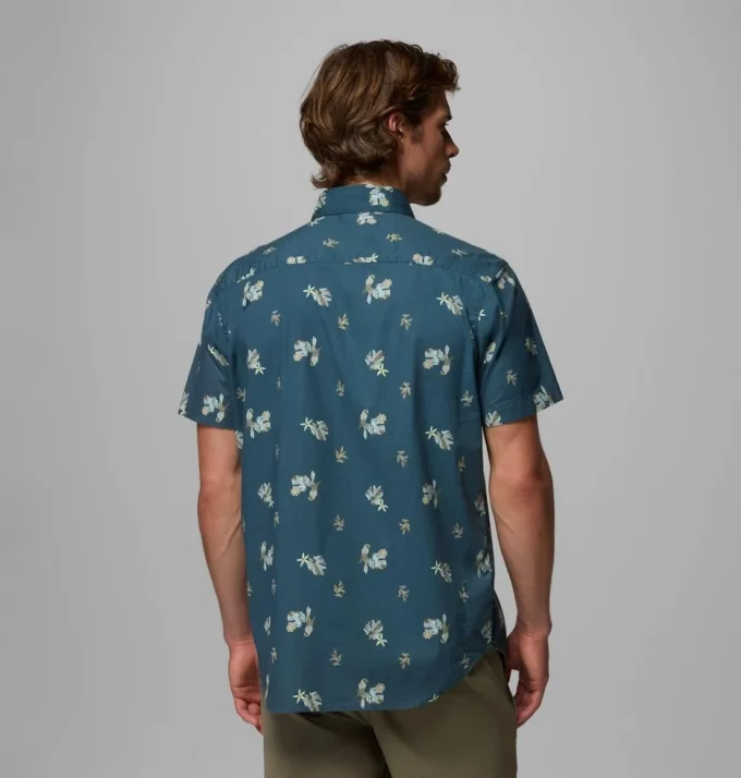 Camisa de manga corta estampada Rapid Rivers™ para hombre – Tall