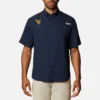 Camisa de manga corta para hombre Collegiate PFG Tamiami™ – West Virginia Camisa de manga corta para hombre Collegiate PFG Tamiami™ – West Virginia