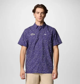 Camisa de manga corta PFG Super Slack Tide™ para hombre – Baltimore Ravens