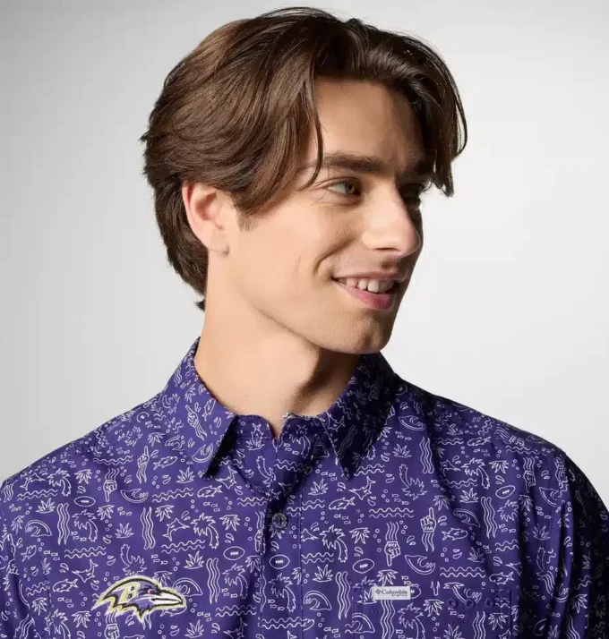 Camisa de manga corta PFG Super Slack Tide™ para hombre – Baltimore Ravens Camisa de manga corta PFG Super Slack Tide™ para hombre – Baltimore Ravens