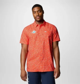 Camisa de manga corta PFG Super Slack Tide™ para hombre – Miami Dolphins