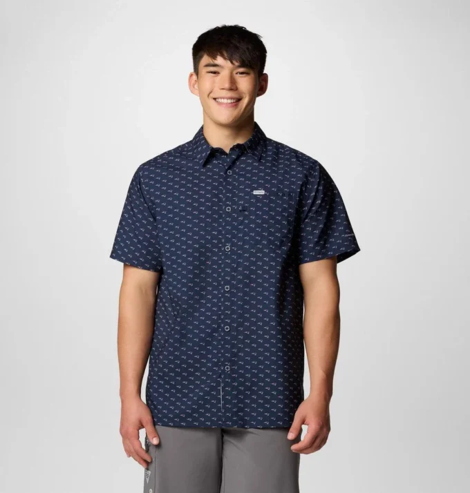 Camisa de manga corta PFG Super Slack Tide™ para hombre – New England Patriots Camisa de manga corta PFG Super Slack Tide™ para hombre – New England Patriots