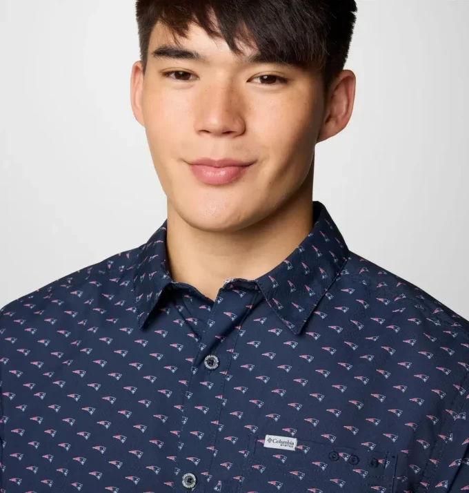 Camisa de manga corta PFG Super Slack Tide™ para hombre – New England Patriots Camisa de manga corta PFG Super Slack Tide™ para hombre – New England Patriots