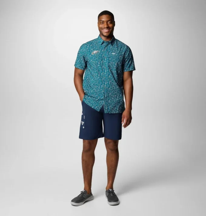 Camisa de manga corta PFG Super Slack Tide™ para hombre – Philadelphia Eagles Camisa de manga corta PFG Super Slack Tide™ para hombre – Philadelphia Eagles
