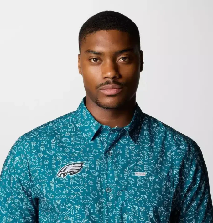 Camisa de manga corta PFG Super Slack Tide™ para hombre – Philadelphia Eagles Camisa de manga corta PFG Super Slack Tide™ para hombre – Philadelphia Eagles
