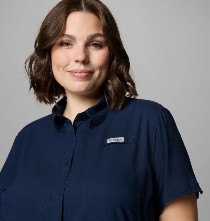 Camisa de manga corta PFG Tamiami™ II para mujer – Tallas grandes Camisa de manga corta PFG Tamiami™ II para mujer – Tallas grandes