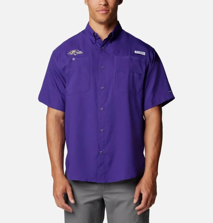 Camisa de manga corta PFG Tamiami™ para hombre – Baltimore Ravens Camisa de manga corta PFG Tamiami™ para hombre – Baltimore Ravens