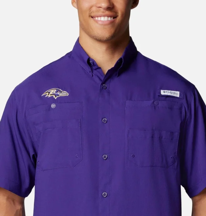 Camisa de manga corta PFG Tamiami™ para hombre – Baltimore Ravens Camisa de manga corta PFG Tamiami™ para hombre – Baltimore Ravens