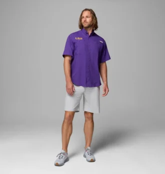 Camisa de manga corta PFG Tamiami™ para hombre – LSU