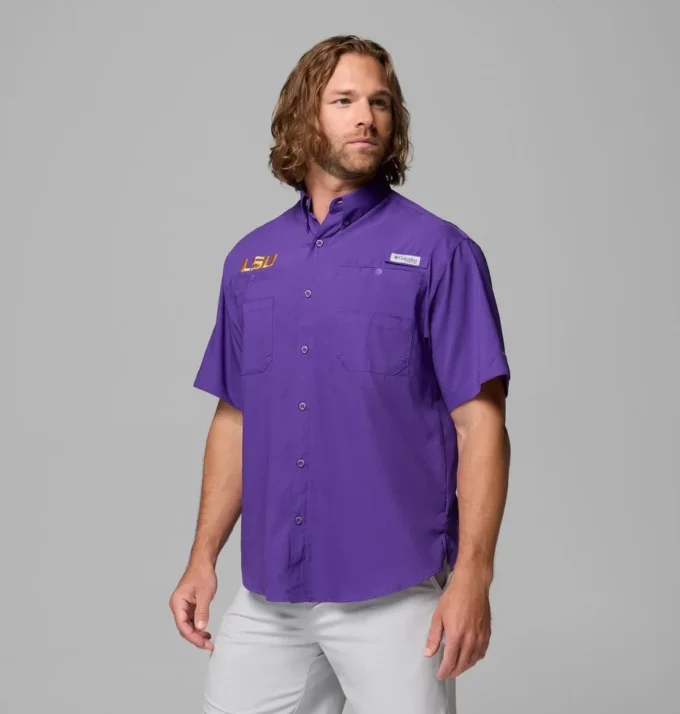 Camisa de manga corta PFG Tamiami™ para hombre – LSU