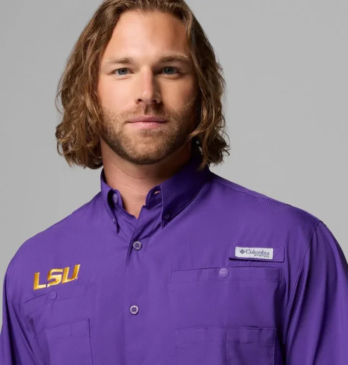 Camisa de manga corta PFG Tamiami™ para hombre – LSU