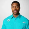 Camisa de manga corta PFG Tamiami™ para hombre – Miami Dolphins