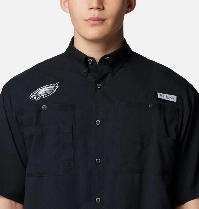 Camisa de manga corta PFG Tamiami™ para hombre – Philadelphia Eagles