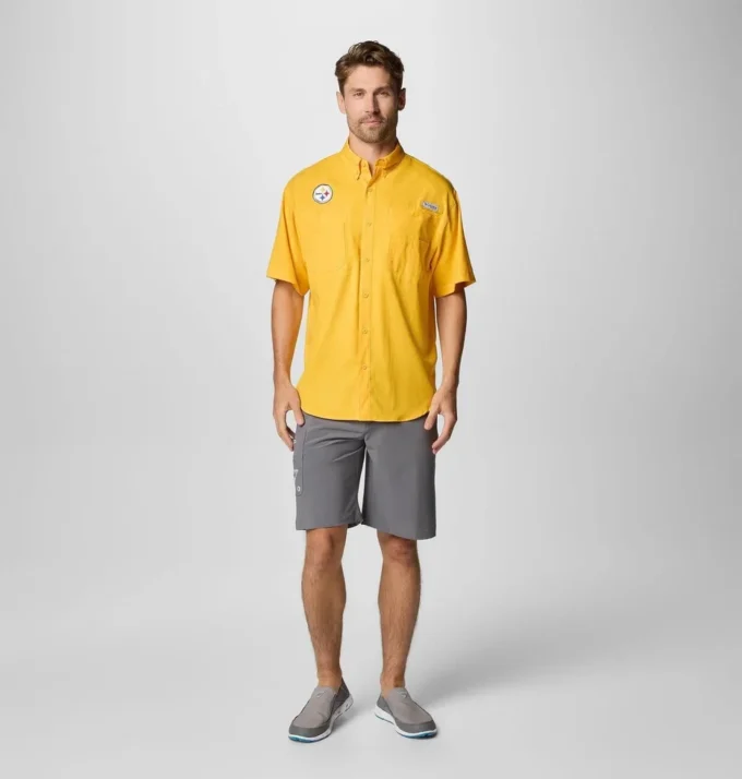 Camisa de manga corta PFG Tamiami™ para hombre – Pittsburgh Steelers