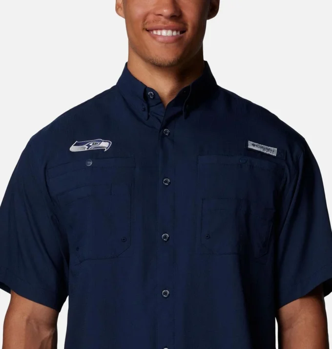 Camisa de manga corta PFG Tamiami™ para hombre – Seattle Seahawks