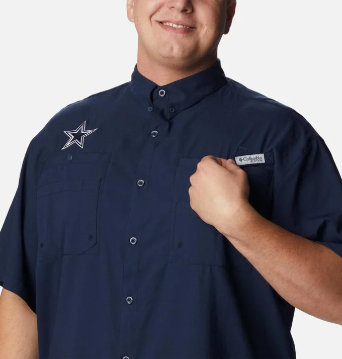 Camisa de manga corta PFG Tamiami™ para hombre – Talla grande – Dallas Cowboys