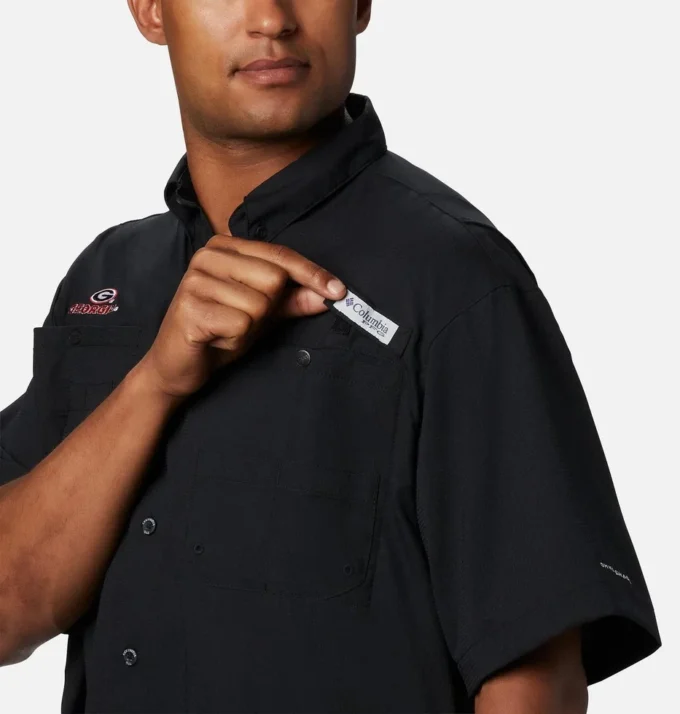 Camisa de manga corta PFG Tamiami™ para hombre – Talla grande – Georgia