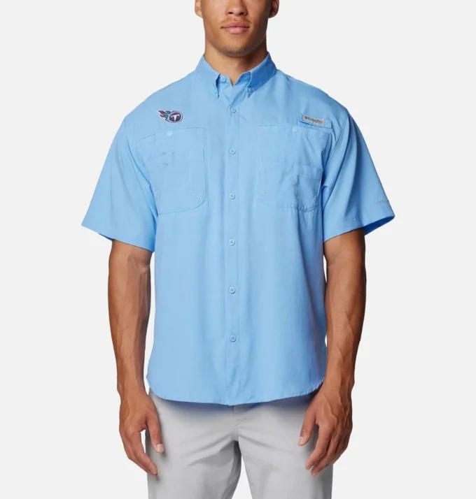 Camisa de manga corta PFG Tamiami™ para hombre – Tennessee Titans