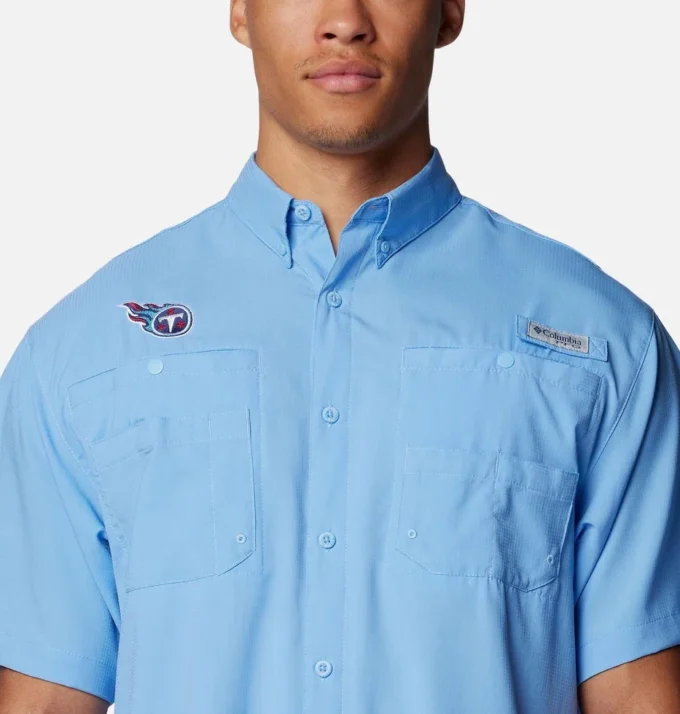 Camisa de manga corta PFG Tamiami™ para hombre – Tennessee Titans
