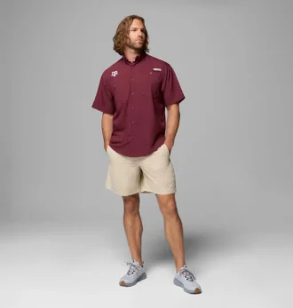 Camisa de manga corta PFG Tamiami™ para hombre – Texas A&M