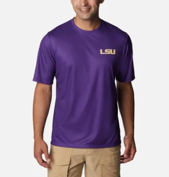 Camisa de manga corta PFG Terminal Tackle™ para hombre universitario – LSU