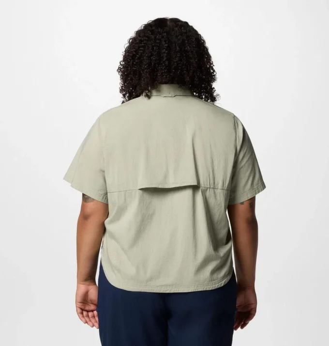 Camisa de manga corta tejida Brea Falls™ para mujer – Tallas grandes Camisa de manga corta tejida Brea Falls™ para mujer – Tallas grandes