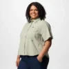 Camisa de manga corta tejida Brea Falls™ para mujer – Tallas grandes Camisa de manga corta tejida Brea Falls™ para mujer – Tallas grandes