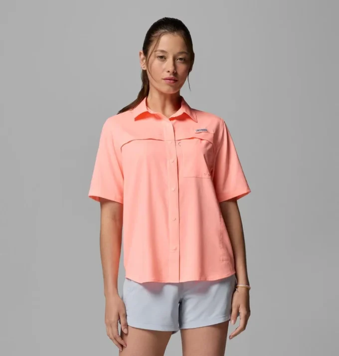 Camisa de manga corta tejida PFG Castback™ para mujer Camisa de manga corta tejida PFG Castback™ para mujer