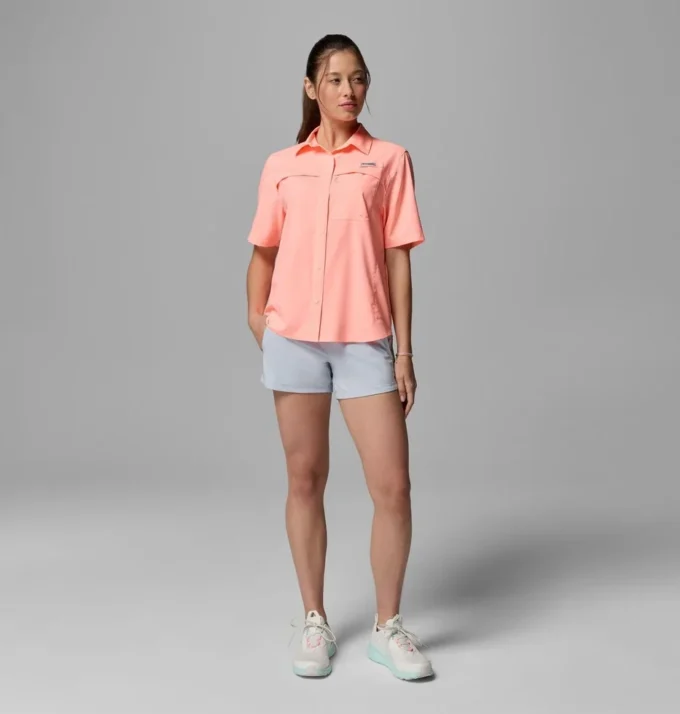 Camisa de manga corta tejida PFG Castback™ para mujer Camisa de manga corta tejida PFG Castback™ para mujer