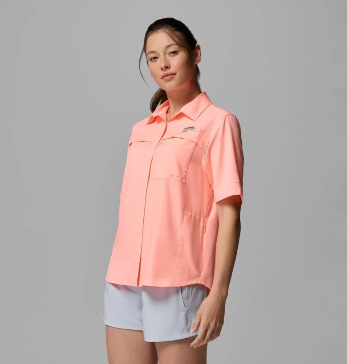 Camisa de manga corta tejida PFG Castback™ para mujer Camisa de manga corta tejida PFG Castback™ para mujer