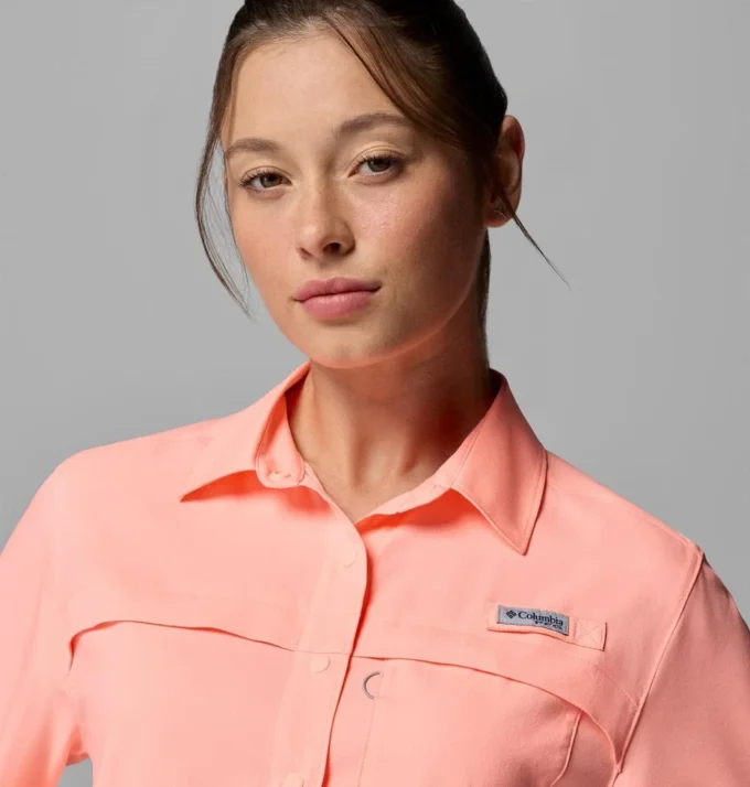 Camisa de manga corta tejida PFG Castback™ para mujer Camisa de manga corta tejida PFG Castback™ para mujer