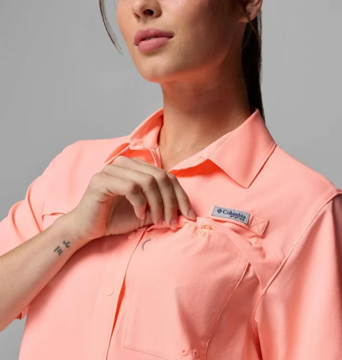Camisa de manga corta tejida PFG Castback™ para mujer Camisa de manga corta tejida PFG Castback™ para mujer