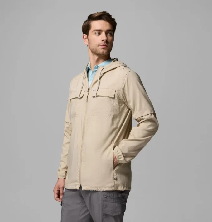 Camisa de manga larga con capucha para hombre Skien Valley™ – Tall
