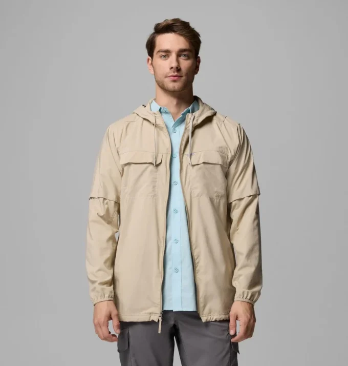 Camisa de manga larga con capucha para hombre Skien Valley™ – Tall